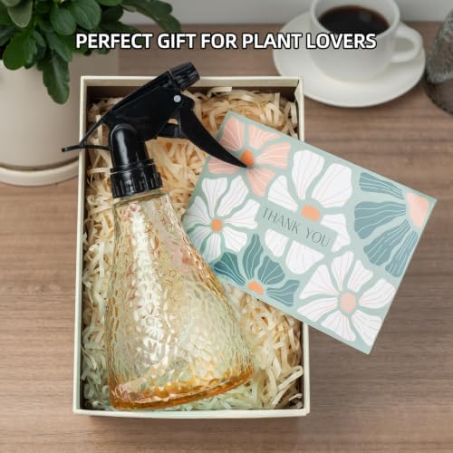 Glass Plant Mister Spray Bottle for Inside, Fine Mist Leak Proof Amber 13oz - Image 7