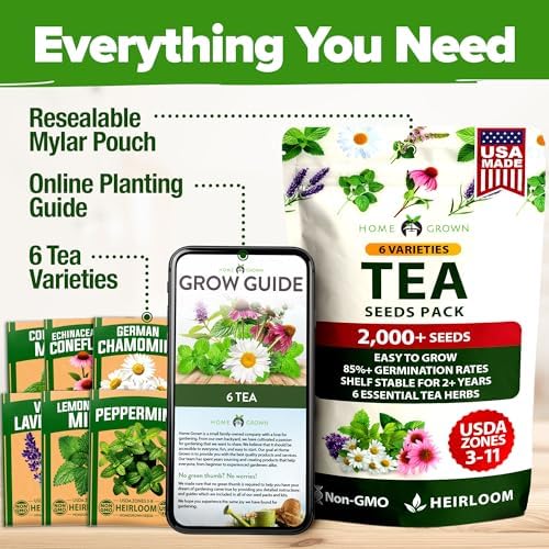 HOME GROWN 6 Medicinal Herb Variety Vault 2000+ Seeds Garden Kit - Image 5