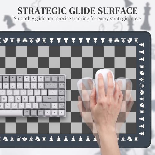 Chess Mouse Pad, 35.4x15.7in Waterproof Extended Desk Mat - Image 6