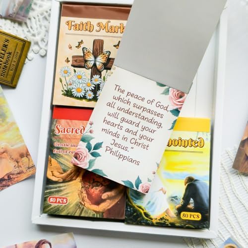 200 Sheets Christian Inspirational Bible Scripture Sticker Book - Image 2