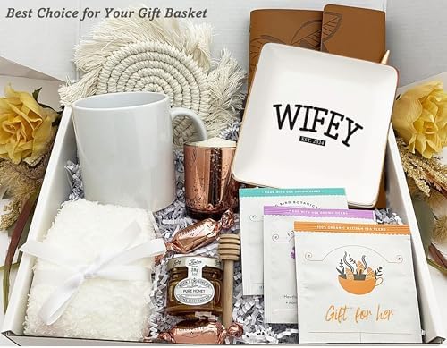 NZY Wifey 2024-Engagement Gifts-Wedding Gift for Bride-Bride to Be-Newly Engaged Gifts-Bridal Shower Gifts for Her-Bachelorette Party Gifts for Women-Ceramic Jewelry Tray Trinket Holder Ring Dish - Image 6