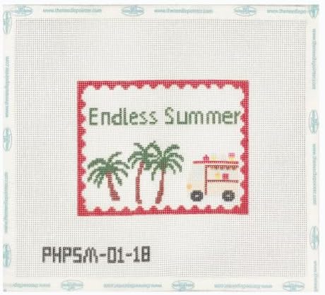 Howie's Needlepoint Summer Needlepoint Kits for Adults & Beginners, 18 Mesh Printed Needlepoint Canvas, Stamped Patterns Canvas Starter Kits(Endless Summer,4.8"x3.6") - Image 4