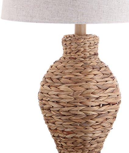 JONATHAN Y Elicia Farmhouse 31" Water Hyacinth Table Lamp, Natural - Image 6