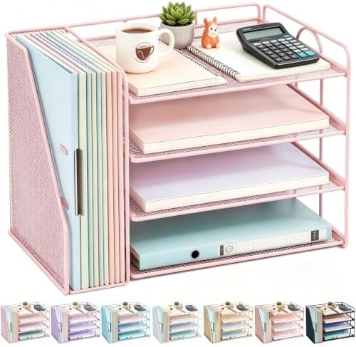 gianotter 4-Tier Paper Organizer With Magazine Holder by gianotter