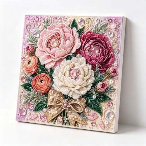 DIY Pearl Art Kit for Adults (Peonies) by Unknown