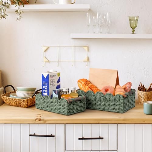Wicker Baskets for Organizing Toilet Paper Storage Basket - Image 6