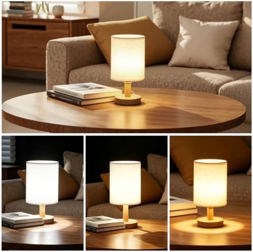 Artisan Crafted Floral Pressed Nightstand Lamp - Handmade Vintage Table Light with Adjustable Warm Glow for Bedroom, Office, or Living Room Decor (Heather Gray) - Image 5