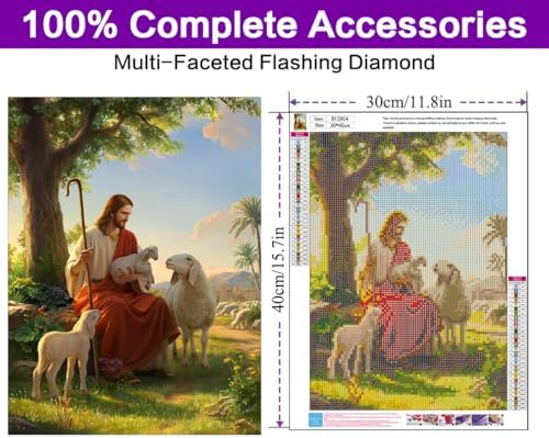 Diamond Art Kits for Adults, Jesus Diamond Art Painting Kits for Adults - Image 2