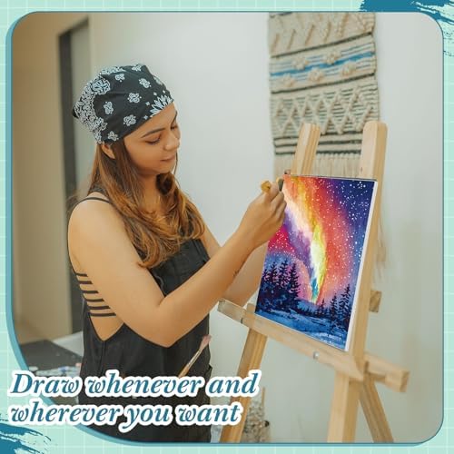 Sherr 12 Pcs Pre Drawn Canvas Pre Printed Canvas for Adults Sip and Paint Party Canvases Painting Kit for Summer Easter Mother's Day Party Favor(Natural Scenery,8 x 10 Inch) - Image 4