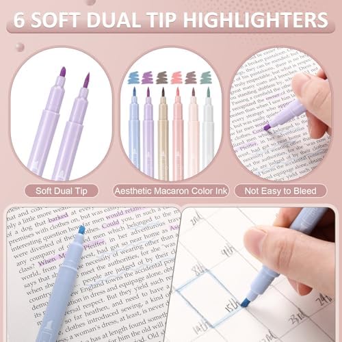 38pcs Aesthetic Office Supplies Kit, Macaron Color, Elegant - Image 5