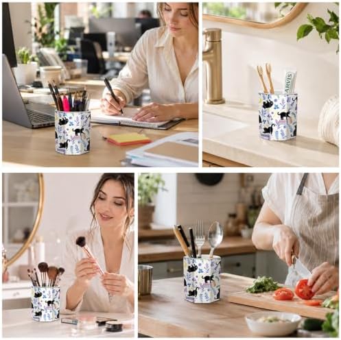 Pen Holder for Desk Ceramic, Desk Organizer for Office, Cute Cat - Image 2