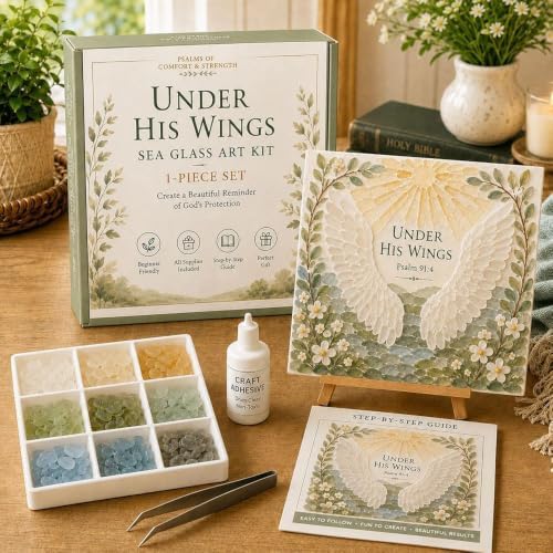 Sea Glass Ocean DIY Kit | Seaglass Mosaic Art Craft Kits for Adults - Image 6