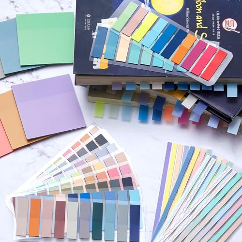 135 Pcs Book Annotation Kit with Pencil Case, 12 Pastel Highlighters, 11 Gel Pens, Fine Marker, 300 Transparent Sticky Notes, 2640 Index Tabs, Bible Study Supplies Kit(Classic,Black) - Image 6