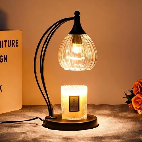 GOODBUY Candle Warmer Lamp with Timer Dimmer - Candle Lamp for Jar Candles - Birthday Gifts for Women Mom Home Decor House Warming Gifts, Lamp with 2 Bulbs by Goodbuy