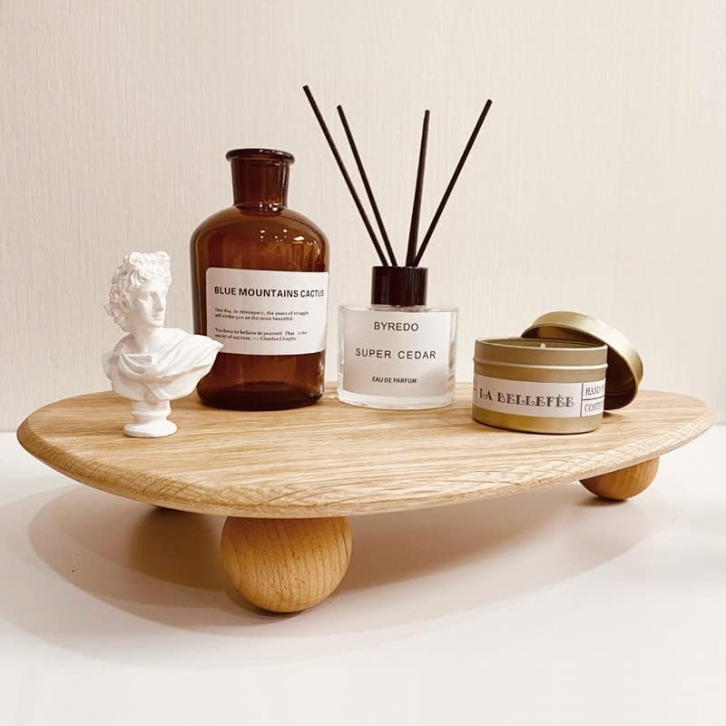 Wood Riser for Display, Wooden Pedestal Stand for Decor, Wood Display Tray for Candles Plants Bottles Vases Soap Dispenser - Image 6