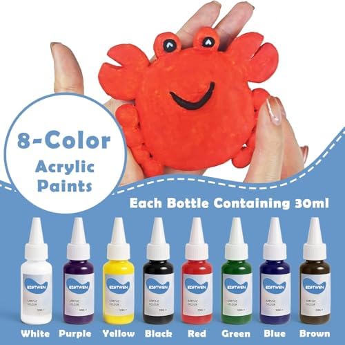 EIGTWEN 20pcs Air Dry Clay for Adults Kit, Full Tools, Ideal for Beginners - Image 5