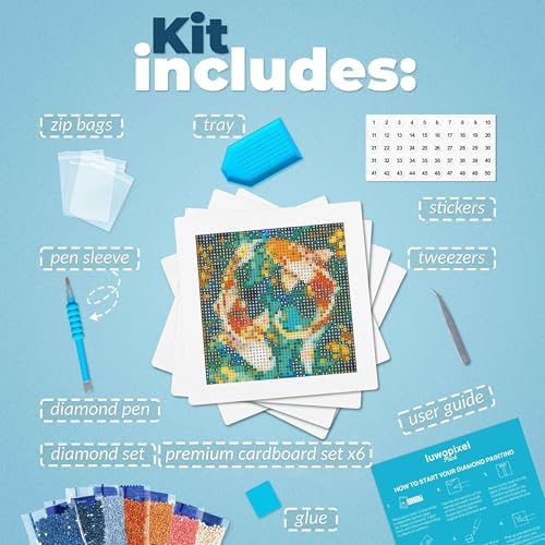 LuwoArte 12 Pack Diamond Painting Kits for Adults – Featuring Legends of Asia Designs – Full Drill DIY Paint Gem Art for Adults – Brilliant 5D Diamond Painting Kit – Relaxing Craft for Home Wall Décor - Image 2