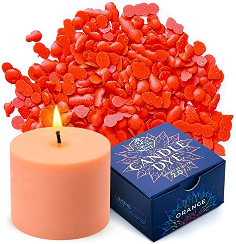 Orange Candle Dye 2 oz for Soy Candle Making – Wax Color Chips by ALEXES