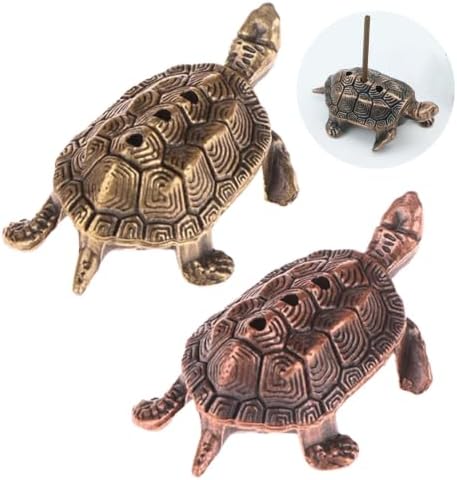 Golden Coin Turtle Incense Holder for Cones & Sticks, 1 PSC by Unknown