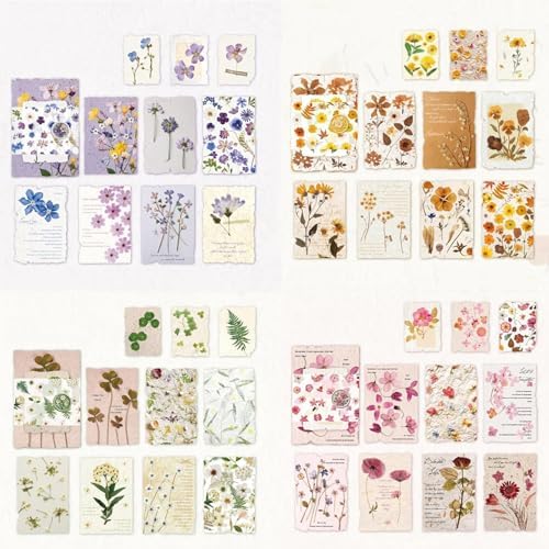 120 Sheets Vintage Floral Scrapbook Papers Journaling Scrapbooking Supplies Kit Textured Paper Junk Journal Supplies for Planner, Bullet Journal Collage Card Embellishment Retro Crafts - Image 5