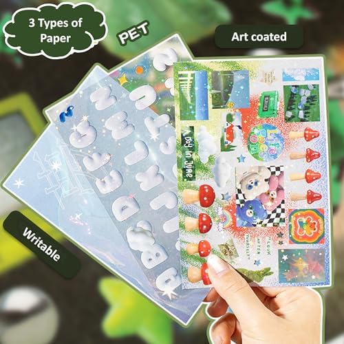 72 Sheets Japanese Sticker Book for Scrapbook Junk Journal (Lightdream) - Image 7