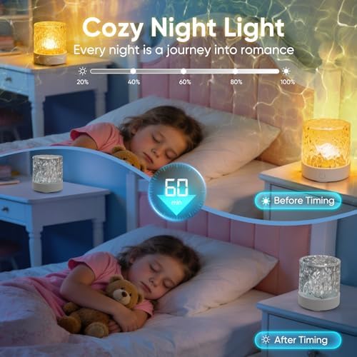 YXQUA Ocean Wave Projector, 16 Colors Northern Lights, Rechargeable - Image 5