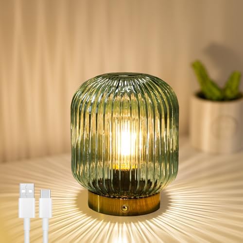 MJ PREMIER Rechargeable Table Lamp,Cordless Lamp with Memory Function,Green by MJPREMIER