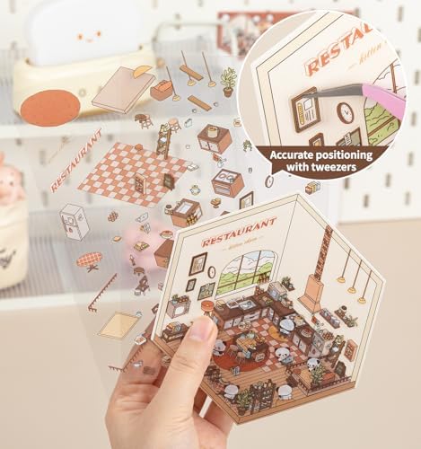 4 Sets DIY 3D House Stickers,Fun DIY Sticker Scene - Image 6