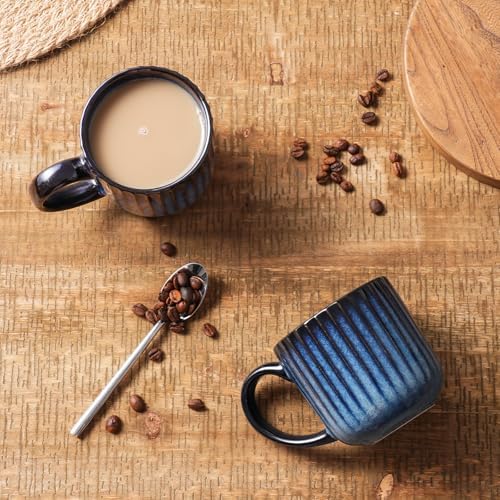 famiware Coffee Mugs Set of 4, Starlight 11 oz Mug Cups Set with Handle - Image 6
