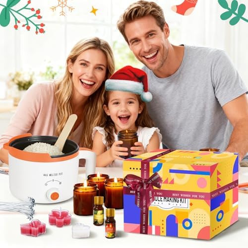 Complete Soy Candle Making Kit with Wax Melter for Beginners & Adults - Image 4