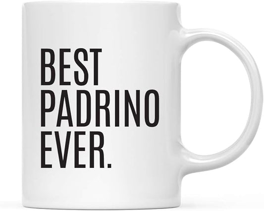 Andaz Press 11oz. Coffee Mug Birthday Gift, Best Padrino Ever, 1-Pack