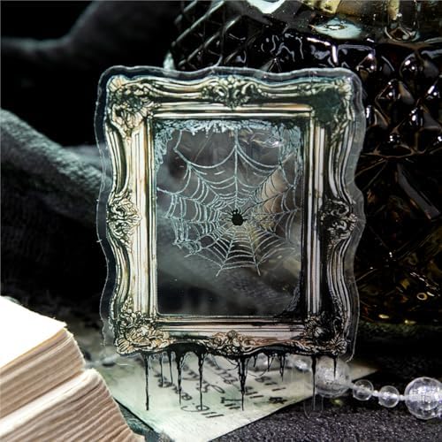 Alideco 120pcs Scrapbook Stickers Vintage Dark Floral Butterfly Picture Frame Stained Glass Scrapbooking Junk Journal Crafts Embelishment Decoration Stickers (yiwangdegubao) - Image 3