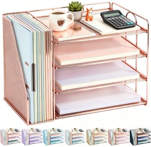 gianotter 4-Tier Paper Organizer With Magazine Holder by gianotter