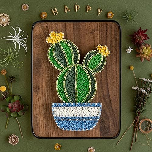 BAZIMA ALICE DIY String Art Kit for Beginner, DIY Cactus Potted Craft Kit,Unique Gift,Craft Kit for Holidays - Image 7