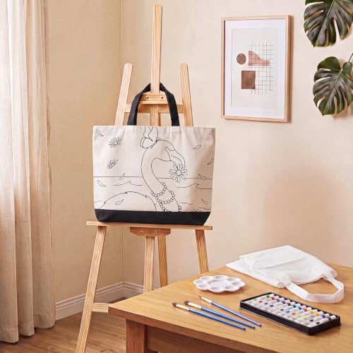Locmeo 10 Set Paint and Sip Canvas Bags Pre Drawn Kit,Animal - Image 2