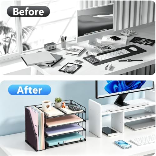gianotter 4-Tier Paper Organizer With Magazine Holder - Image 2