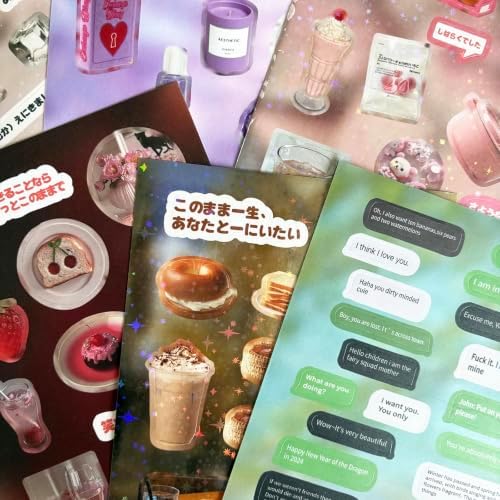 Japanese Sticker Book for Scrapbook Supplies, Cute Stickers for Journaling - Image 6