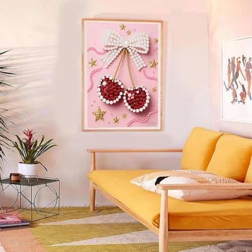 HITO Cherry Pearl Diamond Painting Kits for Adults Pearl Diamond Art Kits - Image 3