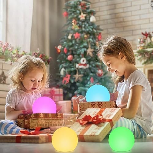 LED Globe Orb Light, 6-in LED Light Up Ball, Cordless Glowing Orb for Kids - Image 4