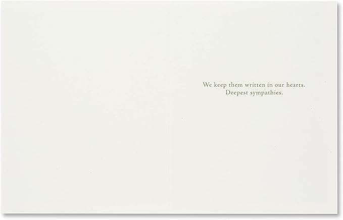 Compendium Positively Green 4-Pack of Sympathy Cards – Stories do not end (Four Cards Total, One Design, with Envelopes)