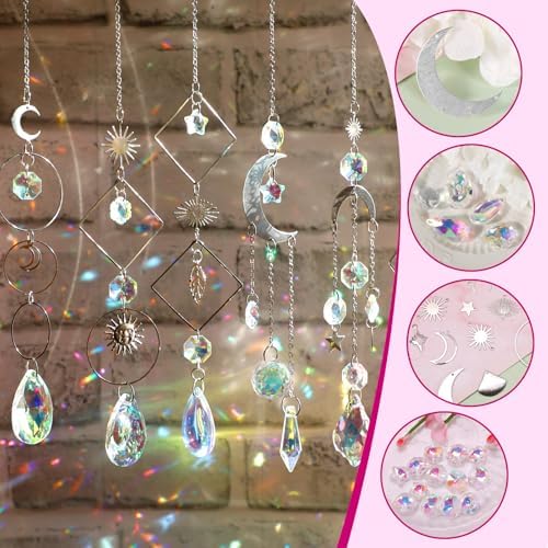 228pcs Sun Catcher Kits for Adults, DIY Arts and Crafts for Women - Image 2