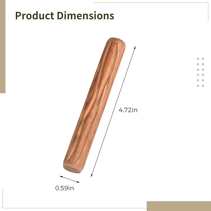Generic Pottery Tools, 5 Wooden Rolling Pins, Textured Clay Rollers, Embossing For Ceramics, Art Supplies