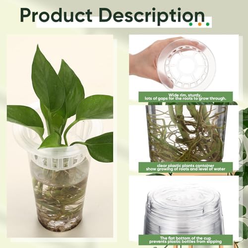 Baderke 35 Pcs Plastic Plant Propagation Vase for Indoor Decor - Image 3