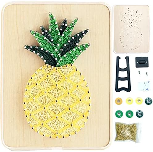 DIY String Art Kit for Beginner, DIY Pineapple Craft Kit,Unique Gift,Craft Kit for Holidays by BAZIMA+ALICE