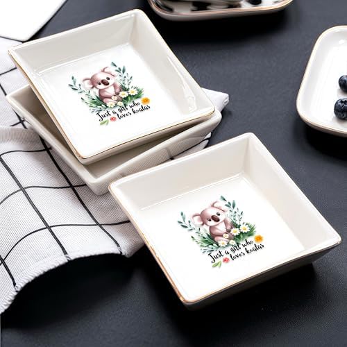 Koala Jewelry Ring Holder Dish Tray, Gifts For Women Teens Girls, Koala Lovers Themed Stuff Things Decor Merch, Themed Home Room Ring Earrings Necklace Organizer Holder! - Image 4