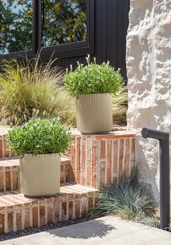 Veradek Demi Series Planter - Large Round Outdoor Planter - Image 4