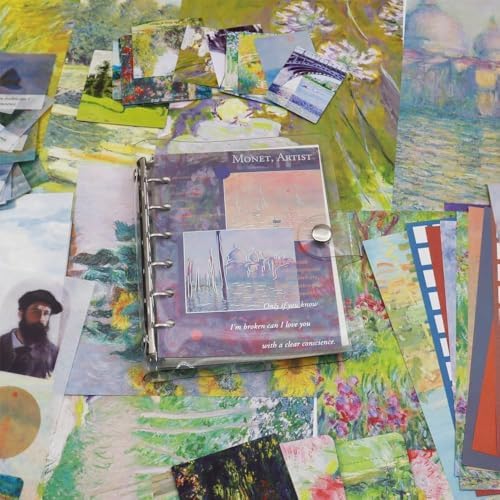 ATIRAMANIYA 346pcs Journal Supplies Kit Vintage Scrapbook Stickers Art Journaling Bullet Junk Journal Planners DIY Decoration Paper Stickers Craft Kits Notebook Collage Album (Monet Artish) - Image 2