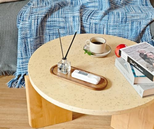 Small Wooden Oval Narrow Tray (11.3 x 4.1 inch), Mini Serving Tray - Image 3