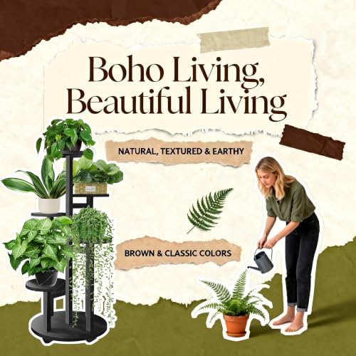 GEEBOBO 5 Tiered Tall Plant Stand for Indoor - Image 2