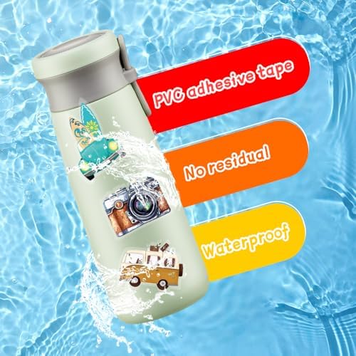 50Pcs Vintage Stickers,Waterproof Transparent PET Aesthetic Decorative Sticker Scrapbooking Supplies for Adult Card Making Letters Planner Journaling Junk Journal DIY Water Bottles Art Craft.Car - Image 4